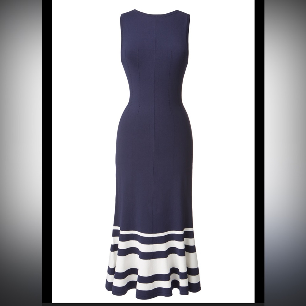 Olivia Palermo Chelsea28 Dress, Nautical, Classic, Day to Evening Dress, size XS